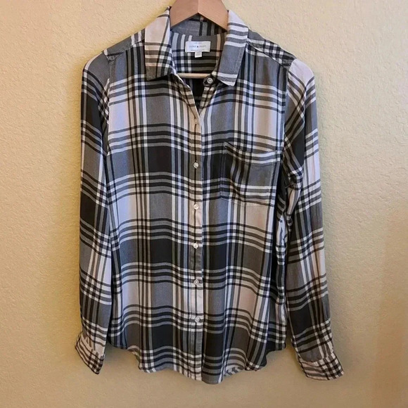 Lucky Brand Long Sleeve Button Down Plaid Shirt - Picture 1 of 4